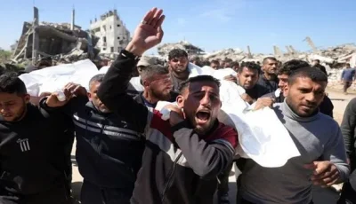 مقتل ثلاثة فلسطينيين جراء قصف إسرائيلي في خان يونس جنوب غزة