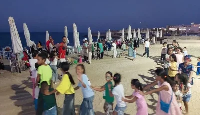 مالية البحر الأحمر تقيم فعالية رياضية على شاطئ الغردقة