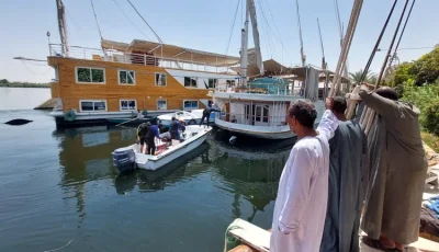 [الإنقاذ النهري ينطلق مجددًا للبحث عن غريق الأقصر في نيل إسنا.. صور]