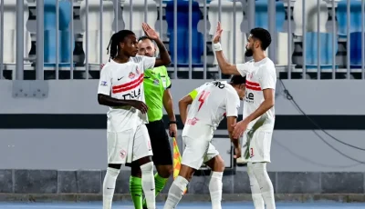شيكو بانزا يحقق هدف الزمالك الأول في مباراة فاركو القوية