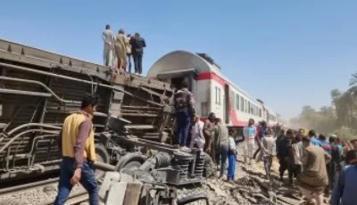 أول رد من “سكك حديد مصر” حول حادث انقلاب عربات القطارات في مطروح-القاهرة