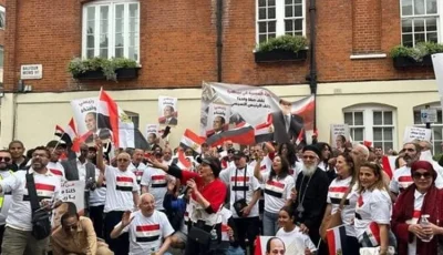 الجالية المصرية بلندن تنظم وقفة تأكيدًا لدعم مؤسسات مصرية