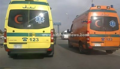 [انقلاب سيارة ميكروباص على الطريق الزراعي بالبحيرة يسفر عن إصابة 18 شخصًا]