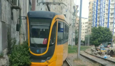 خروج عربة ترام عن القضبان في الإسكندرية دون تسجيل أي إصابات