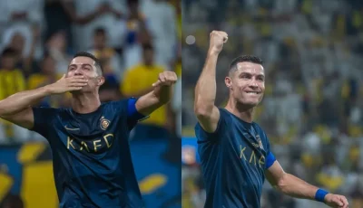 رونالدو يسجل هدفه المئوي مع النصر ويساوي إنجازاته في أوروبا