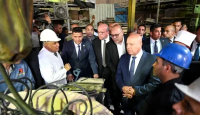 [وزير الصناعة والنقل يزور شركة النصر للمسبوكات ويشارك في ندوة تثقيفية مع وزيري الأوقاف والعمل]