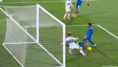 هدف ريال مدريد الثاني المثير للجدل في مرمي التشي بالدوري الاسباني