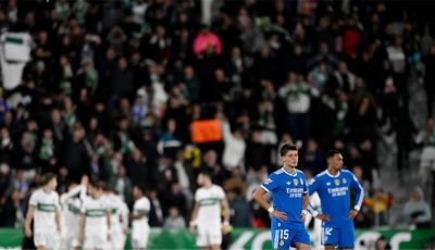 بشرى سارة في تدريبات ريال مدريد قبل مواجهة أولمبياكوس