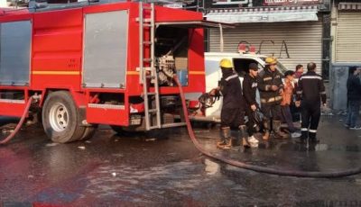 حريق يتسبب في إصابة مهندس ونفوق كلب داخل شقة بأكتوبر