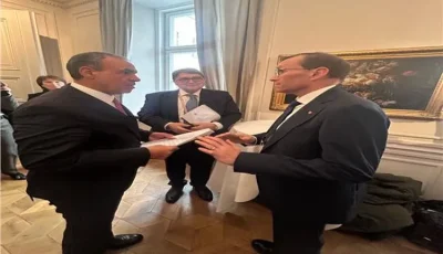 وزير الخارجية يلتقى مع نظيره النرويجي