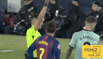 رسالة سانسيت للحكم قبل طرده أمام برشلونة