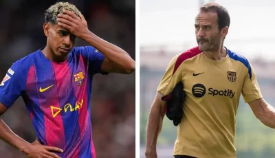 لامين يامال يشتكي مدرب اللياقة البدنية لبرشلونة