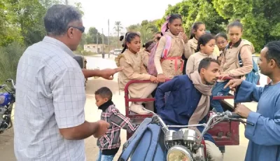 إجراء حاسم في قنا ..مصادرة تروسيكل ضبط وهو ينقل طلاب المدارس