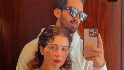 عوض ربنا ليا ..مي عز الدين تحتفل بعيد ميلاد زوجها أحمد تيمور