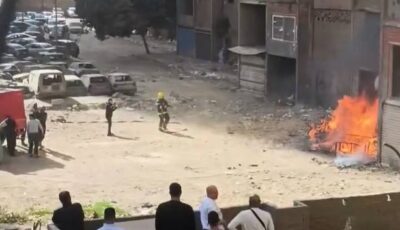 السيطرة على حريق مخلفات أسفل عقار بالمعادي دون وقوع إصابات