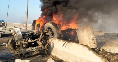 عاطل يقتل سائق سيارة ربع نقل ويضرم النيران فى جثته والسيارة ببنى سويف