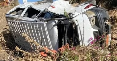 إصابة 8 أشخاص فى حادث اصطدام سيارة بشجرة فى المنوفية