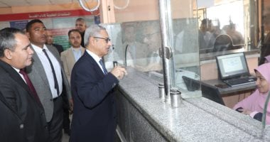 محافظ بني سويف يتفقد المركز التكنولوجي بأهناسيا لمتابعة منظومة التصالح