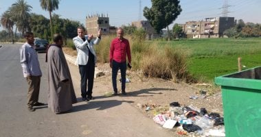 رئيس مدينة الأقصر يتابع منظومة النظافة الجديدة وزراعة 20 نخلة.. صور