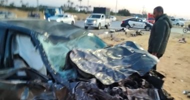 إصابة 6 أشخاص فى تصادم ميكروباص بطريق أسيوط الغربى بالفيوم