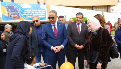 صناع الخير عضو التحالف الوطنى تسلم كراسى متحركة وأطرافا صناعية لذوى الاحتياجات