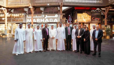 عبدالله بن طوق يتجول بسوق الذهب في دبي