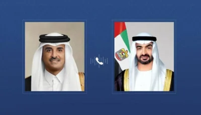 محمد بن زايد وأمير قطر يبحثان هاتفياً العلاقات الأخوية والتطورات الإقليمية