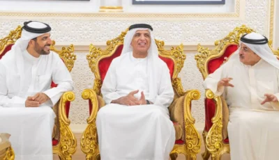 سعود بن صقر يشهد عقد قران سالم القاسمي