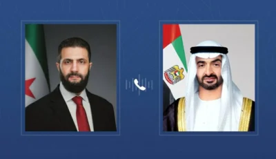 محمد بن زايد والرئيس السوري يبحثان هاتفياً التطورات في المنطقة