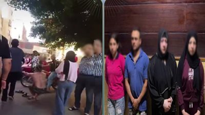 أحدهم خلع ملابسه العلوية.. ضبط المتهمين بالتشاجر أمام مدرسة بالجيزة