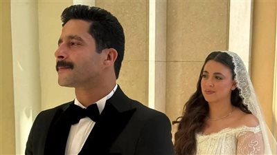 الفرحة مش سيعاهم.. الصور الأولى من حفل زفاف مصطفى منصور وهايدي رفعت