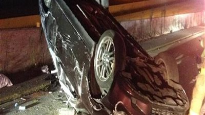 إصابة 7 أشخاص في انقلاب سيارة ملاكي بطريق السويس