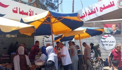 محافظ الدقهلية يشدد على المتابعة اليومية لمعارض السلع الغذائية بالمنصورة
