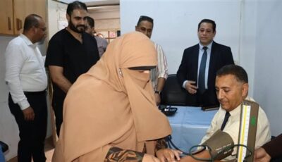 محافظ القليوبية يتابع العمل بالفترة المسائية للعيادات الخارجية بمستشفى بنها التعليمي