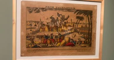 شاهد لوحة الهجوم الفرنسى على الإسكندرية فى معرض صورة مصر
