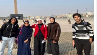 طلاب الأورمان الثانوية بالدقي الأول على الجمهورية بمسابقة التقرير الصحفي المصور