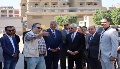رئيس جامعة المنيا يتفقد مشروع مجمع الاستقبال والطوارئ الجامعي
