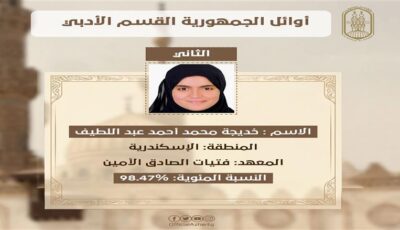 بالأسماء والدرجات.. أوائل الثانوية الأزهرية 2026 في الإسكندرية
