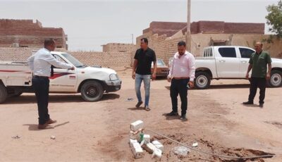 حملة مكثفة لرفع الإشغالات وقطع الوصلات غير القانونية في باريس بالوادي الجديد