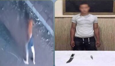 فيديو الرعب في شوارع الإسكندرية، الداخلية تضبط عاري الصدر الملوح بسلاحين أبيضين (فيديو)