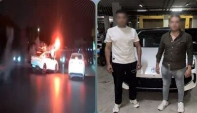 استعراض وألعاب نارية وسيارة بدون لوحات، ضبط طالبين عرضا حياة المواطنين للخطر بالقاهرة (فيديو)
