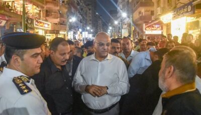 محافظ الإسكندرية يقود حملة مكبرة بشارع خالد بن الوليد لإزالة الإشغالات والتعديات