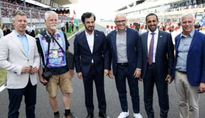 محمد بن سليّم يلتقي رئيس تشيكيا ورئيس الوزراء المجري على هامش سباق جائزة المجر الكبرى