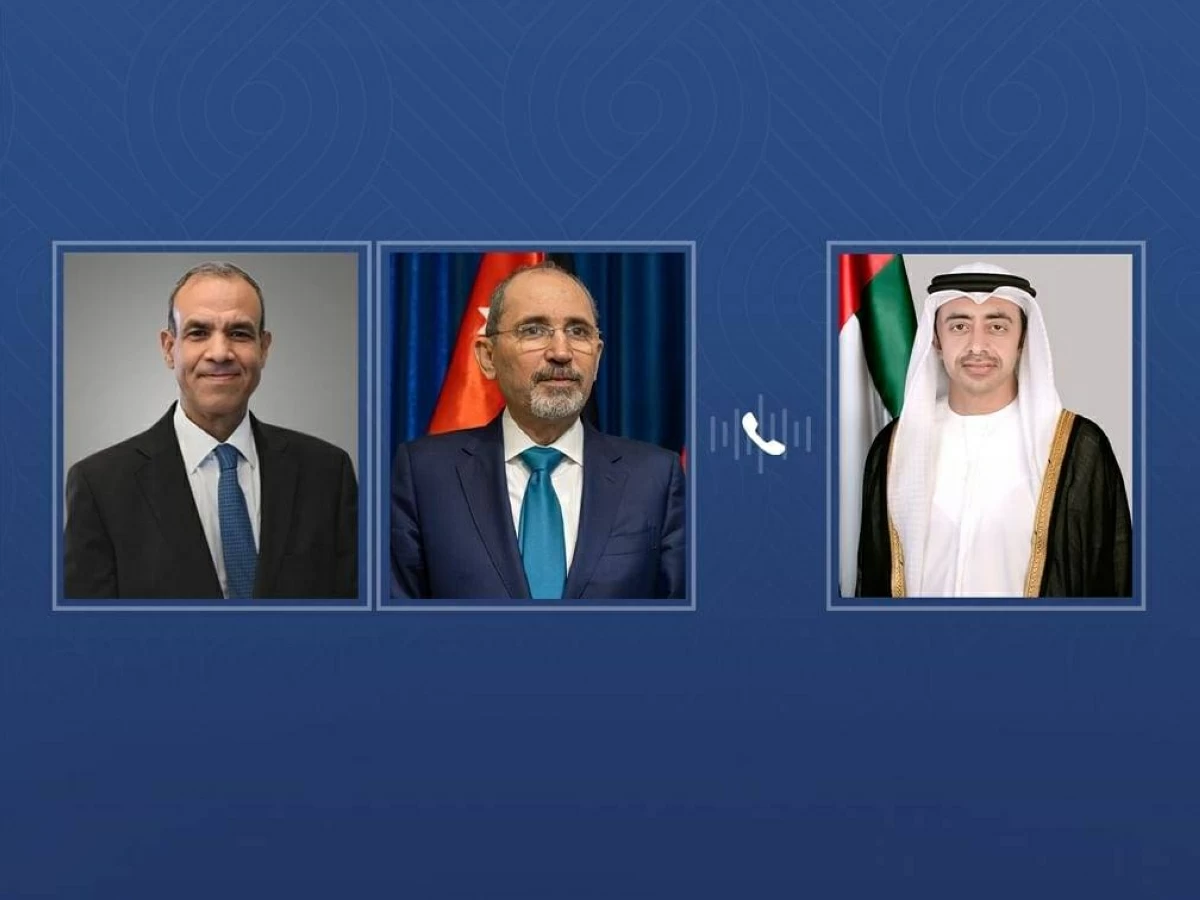 عبدالله بن زايد: الإمارات تؤكد تضامنها الكامل مع الأردن ومصر وتدين الهجمات العدوانية