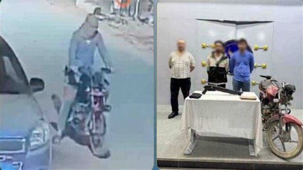 ملثمون وبنزين ودراجة بلا لوحات، فيديو حريق سيارة يكشف خطة الانتقام بالقليوبية