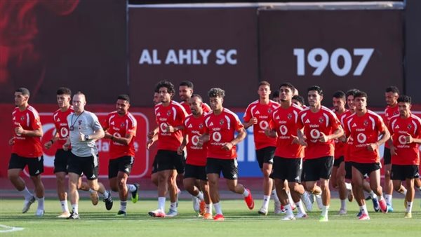 تفاصيل مران الأهلي استعدادا لمواجهة الشرقية إنبي في الدوري الممتاز