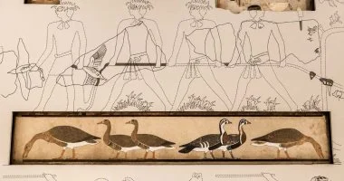 مقتنيات المتحف المصرى.. لوحة أوز ميدوم أحد أشهر روائع الفن القديم