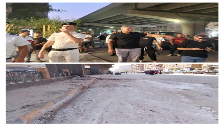 حملات مكثفة لرفع الإشغالات وإزلة المخلفات بأحياء الجيزة