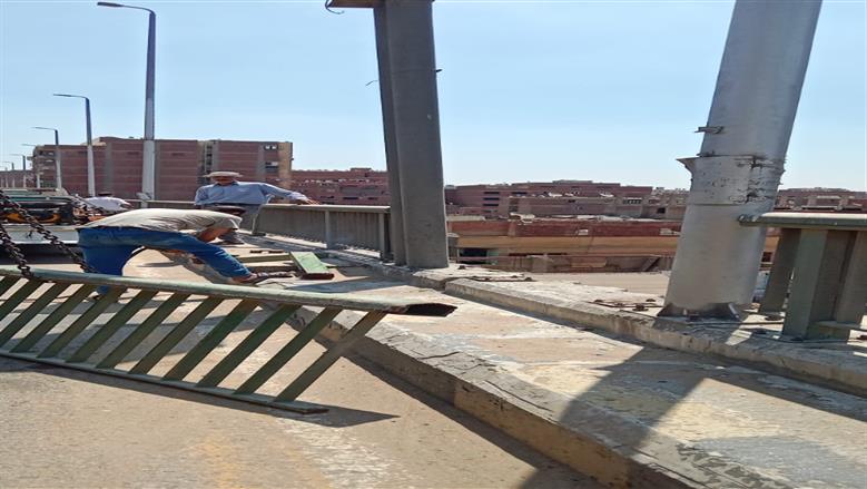 محافظ الجيزة يتابع أعمال صيانة ورفع كفاءة محور صفط اللبن