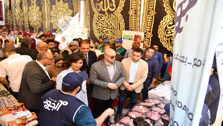 محافظ الفيوم ورئيس الأمانة الفنية للتحالف الوطني يتفقدان أعمال القافلة التنموية بقرية كحك